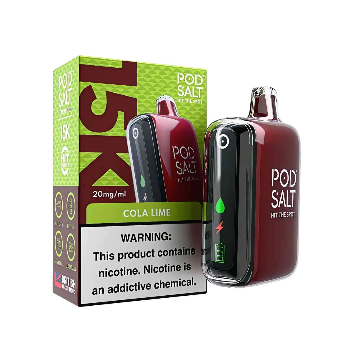 Pod Salt 15000 Puffs Disposable Vape - 20mg Nic Salt