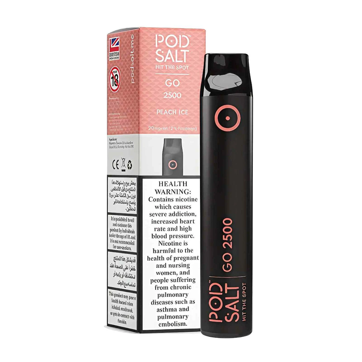 Pod Salt Go 2500 Puffs 1100mAh Disposable Vape