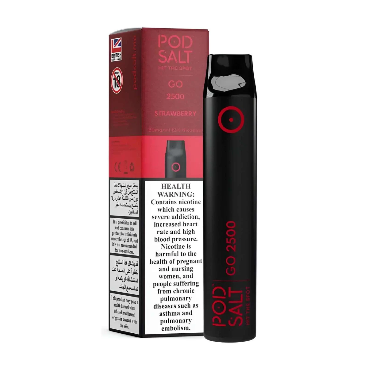 Pod Salt Go 2500 Puffs 1100mAh Disposable Vape