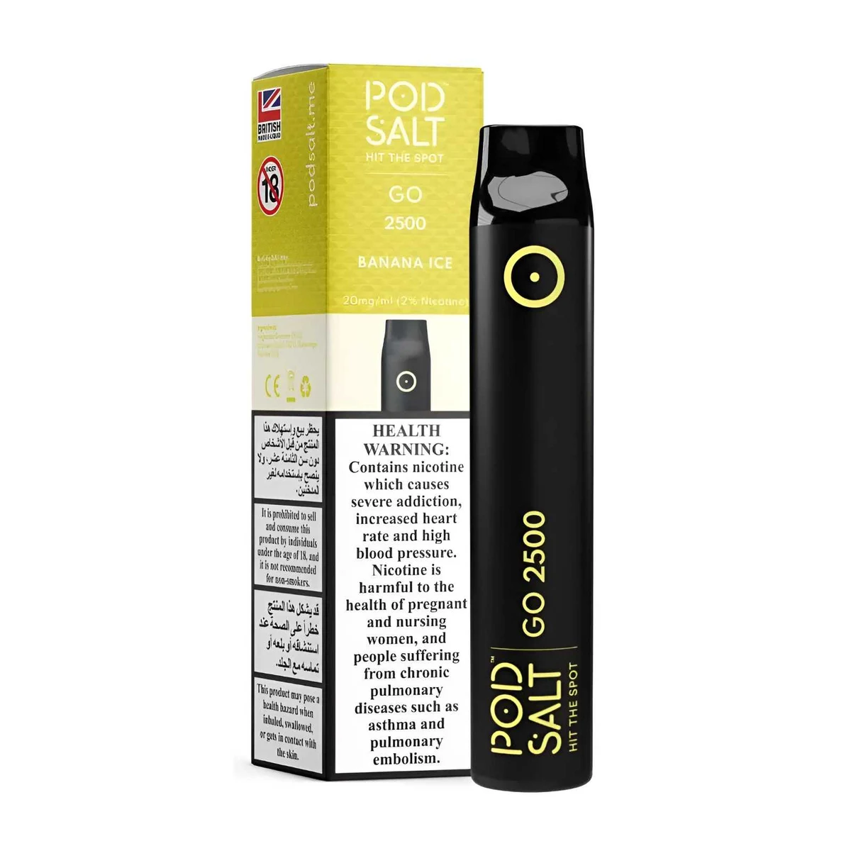 Pod Salt Go 2500 Puffs 1100mAh Disposable Vape