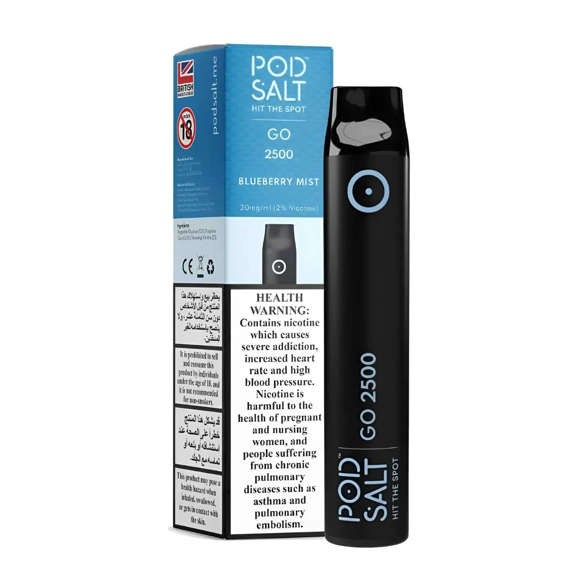 Pod Salt Go 2500 Puffs 1100mAh Disposable Vape