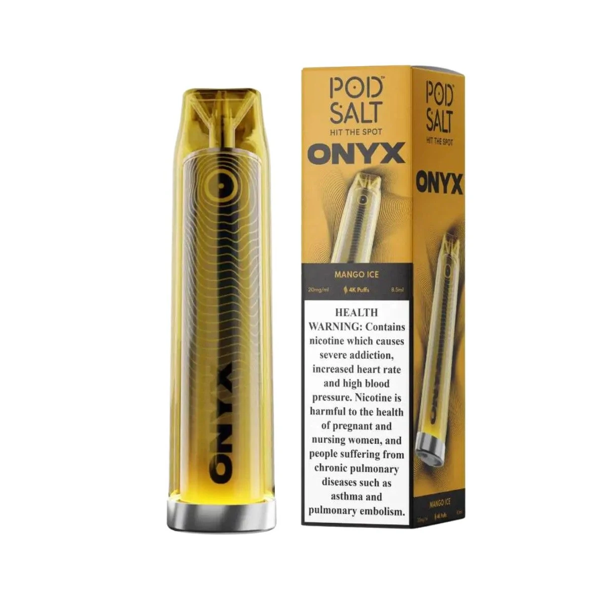 Pod Salt Onyx 4000 Puffs Disposable Vape – 20mg Salt Nic