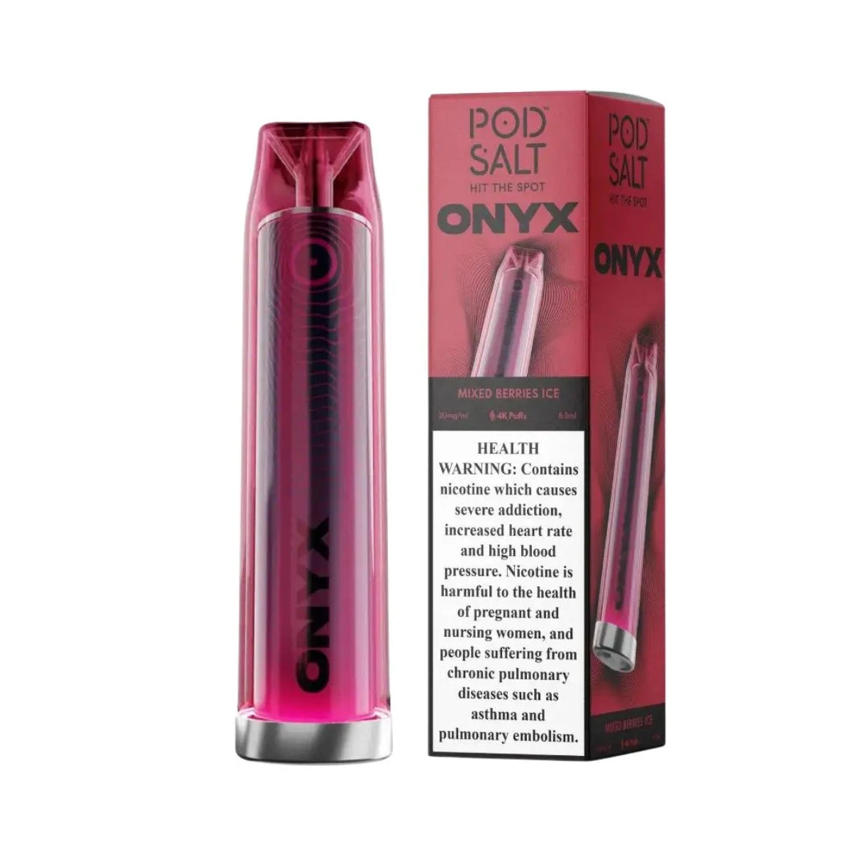 Pod Salt Onyx 4000 Puffs Disposable Vape – 20mg Salt Nic