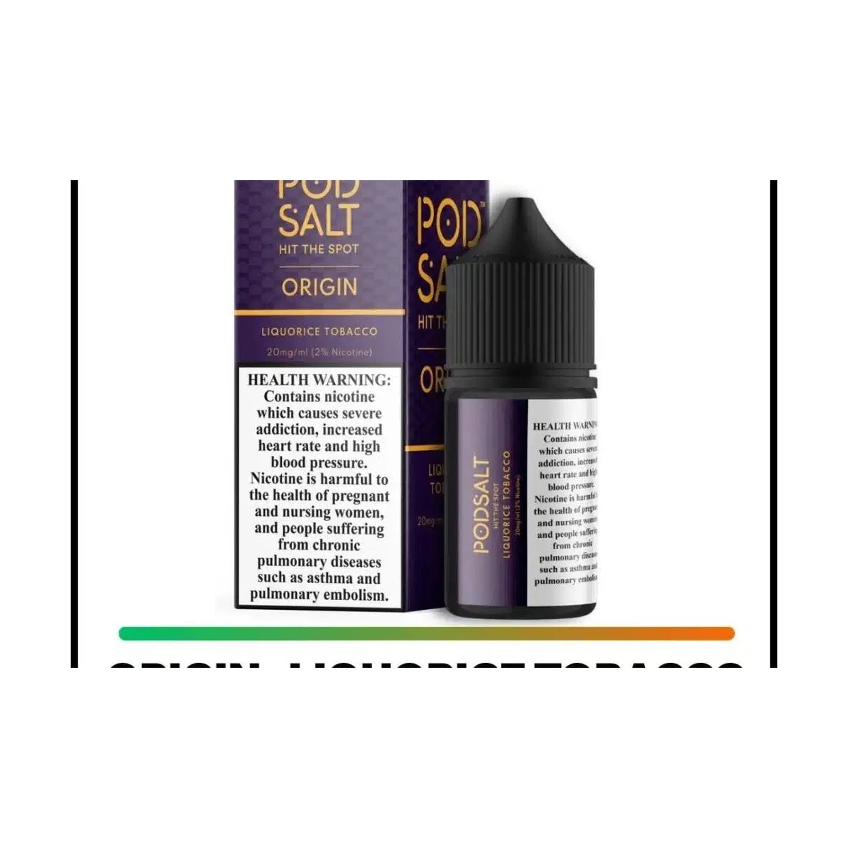 Pod Salt Origin SaltNic 20mg 30ml Tobacco E-Liquid