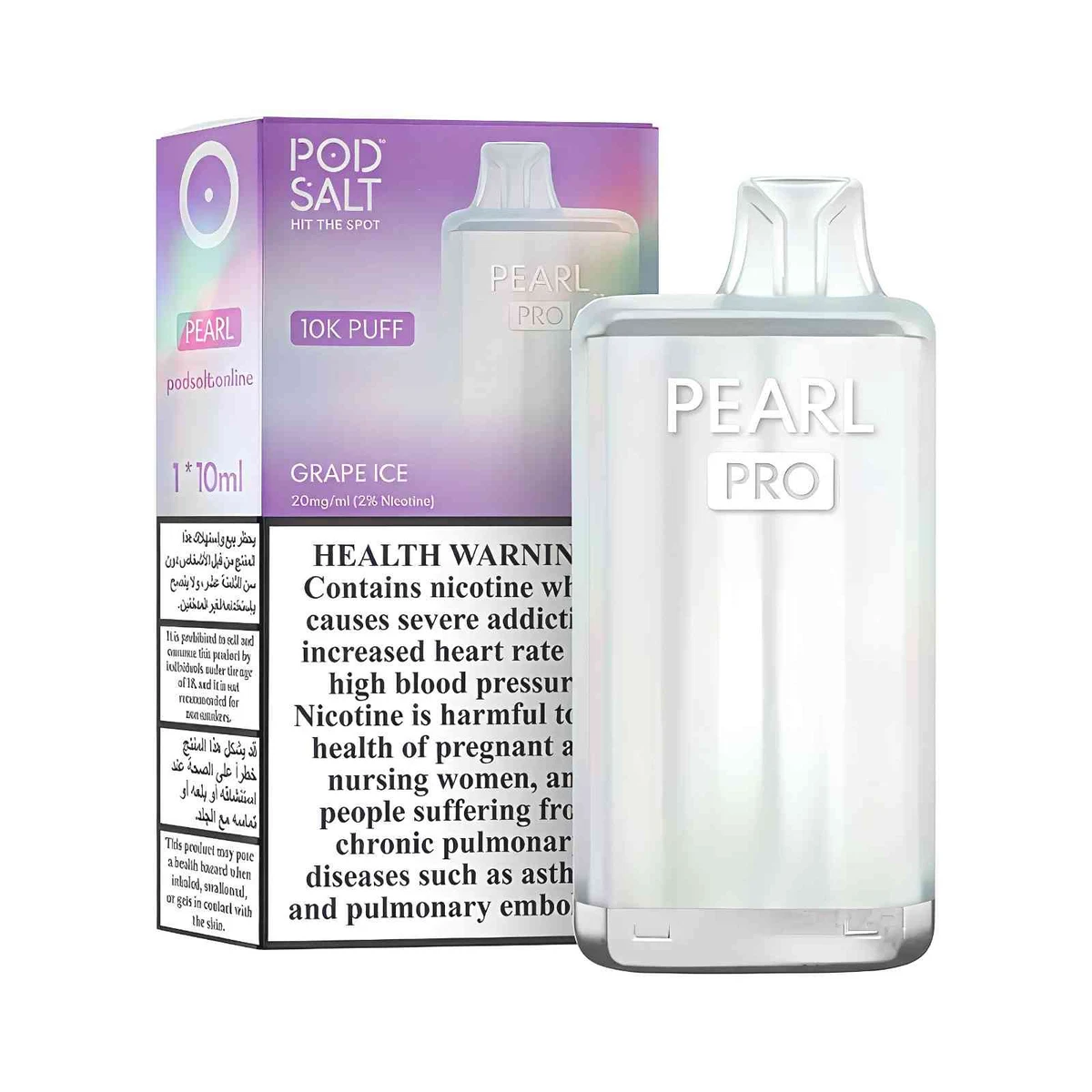 Pod Salt Pearl Pro 10000 Puffs Disposable Vape