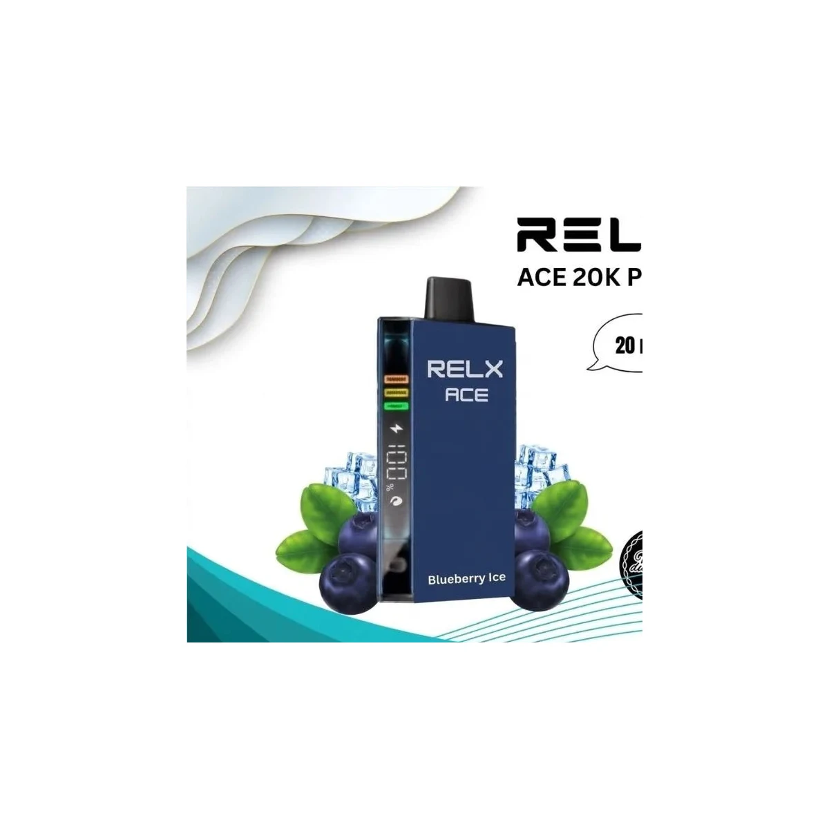 Relx Ace 20000 Puffs Disposable Vape 20mg, 3 Power Modes