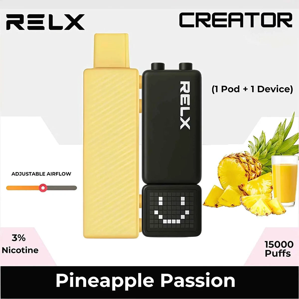 RELX Creator Starter Kit - 15,000-Puff Pod System, 30mg