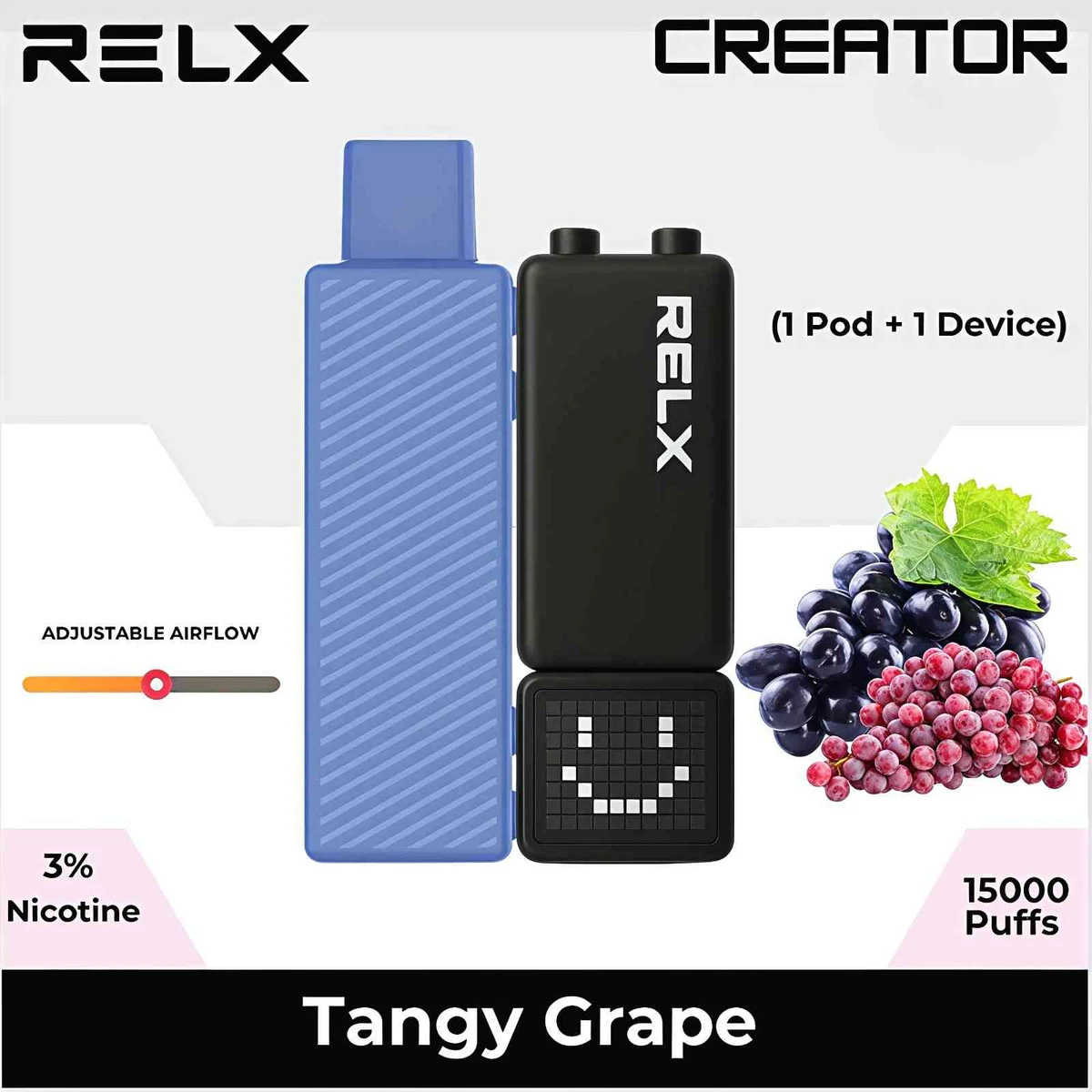 RELX Creator Starter Kit - 15,000-Puff Pod System, 30mg
