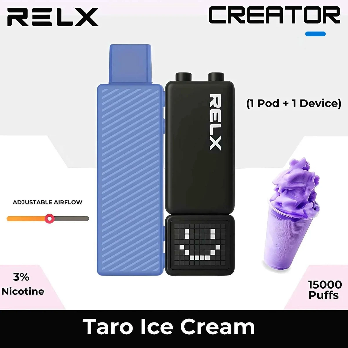 RELX Creator Starter Kit - 15,000-Puff Pod System, 30mg