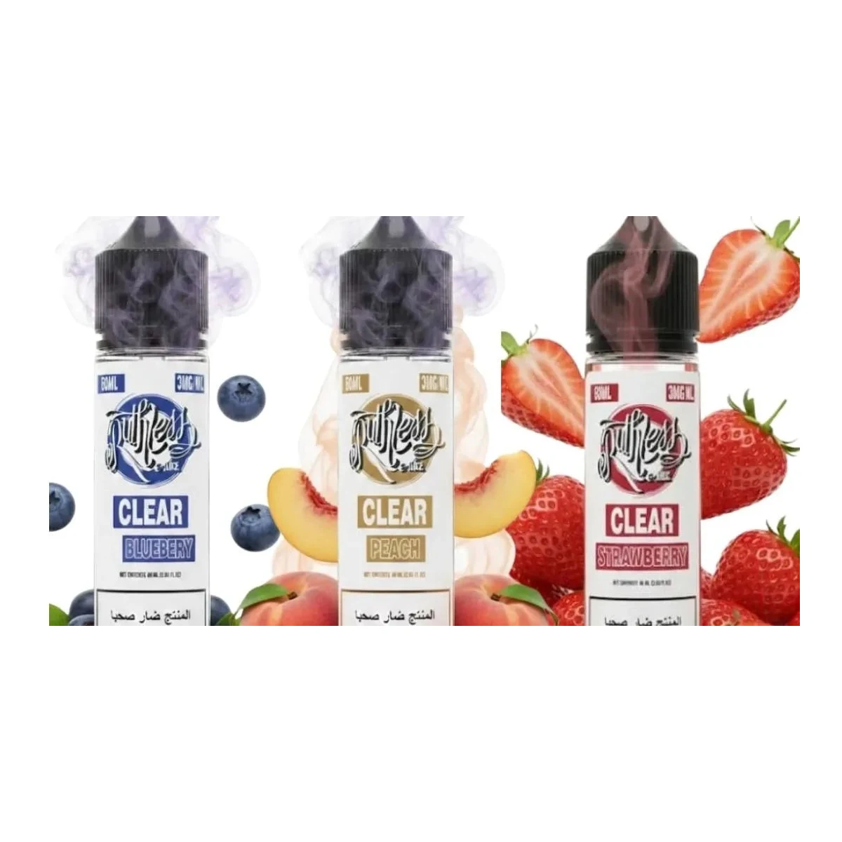 Ruthless Clear 60ml E-Juice 3mg Freebase Vape Juice