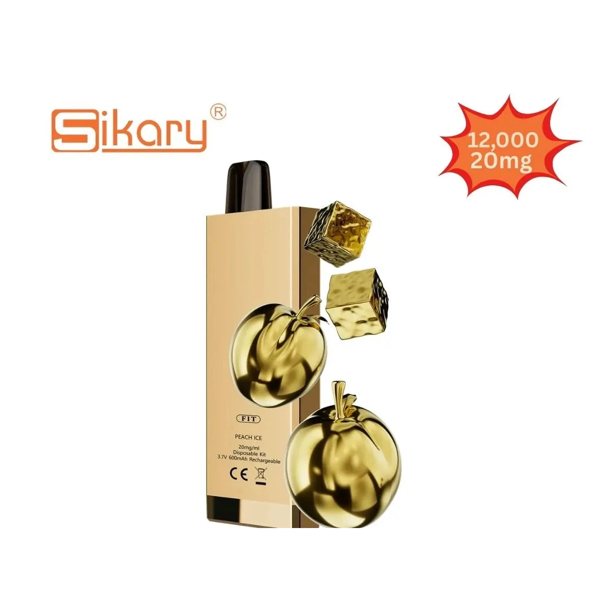 Sikary Fit 12000 Puffs Ultra-Slim Disposable Vape 20mg