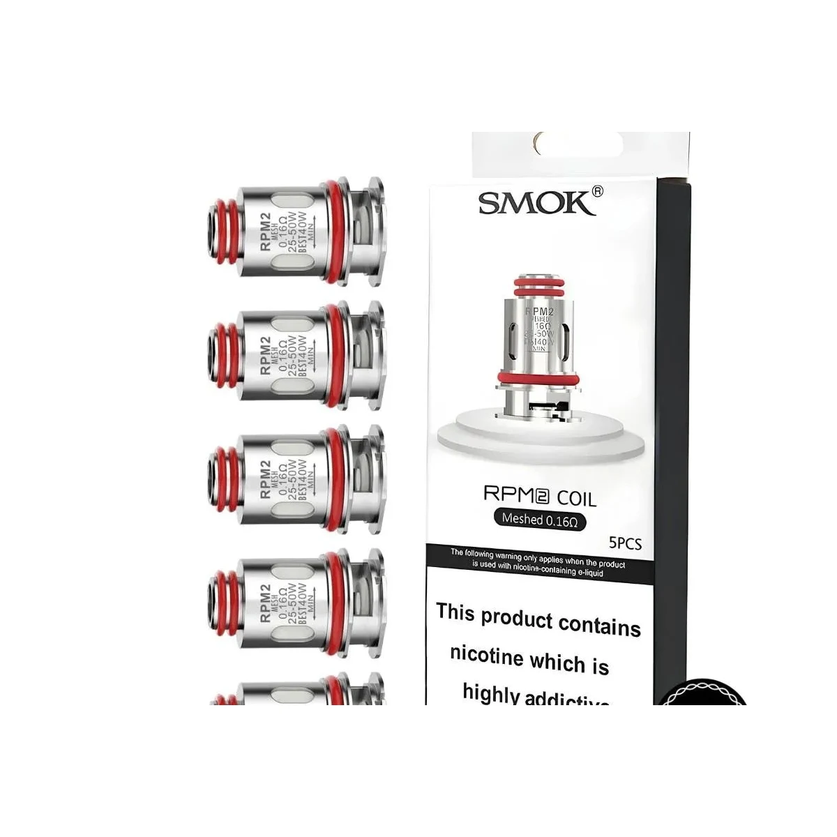 SMOK RPM 2 Replacement Coils 5-Pack – 0.16 to 0.6ohm