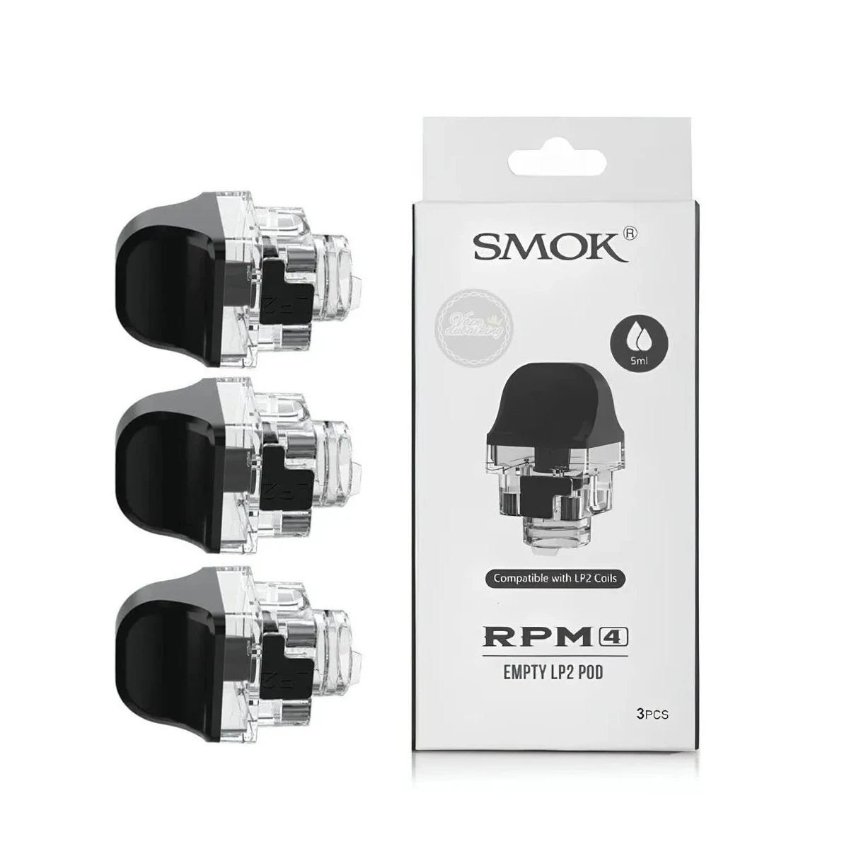 SMOK RPM 4 Empty Pod Cartridge, 5ml Capacity, 3-Pack