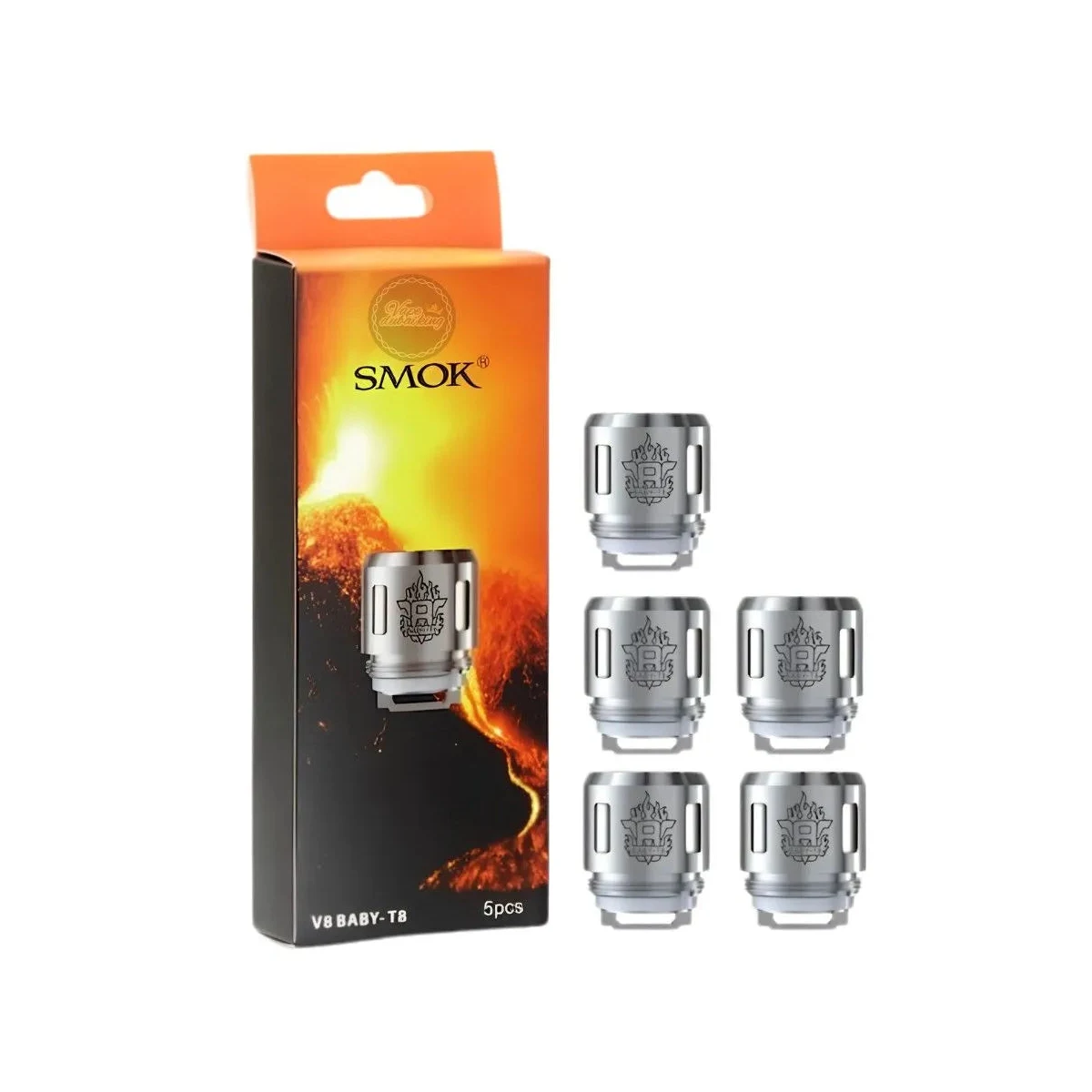 SMOK TFV8 Baby Replacement Coils 5-Pack Sub-Ohm Set