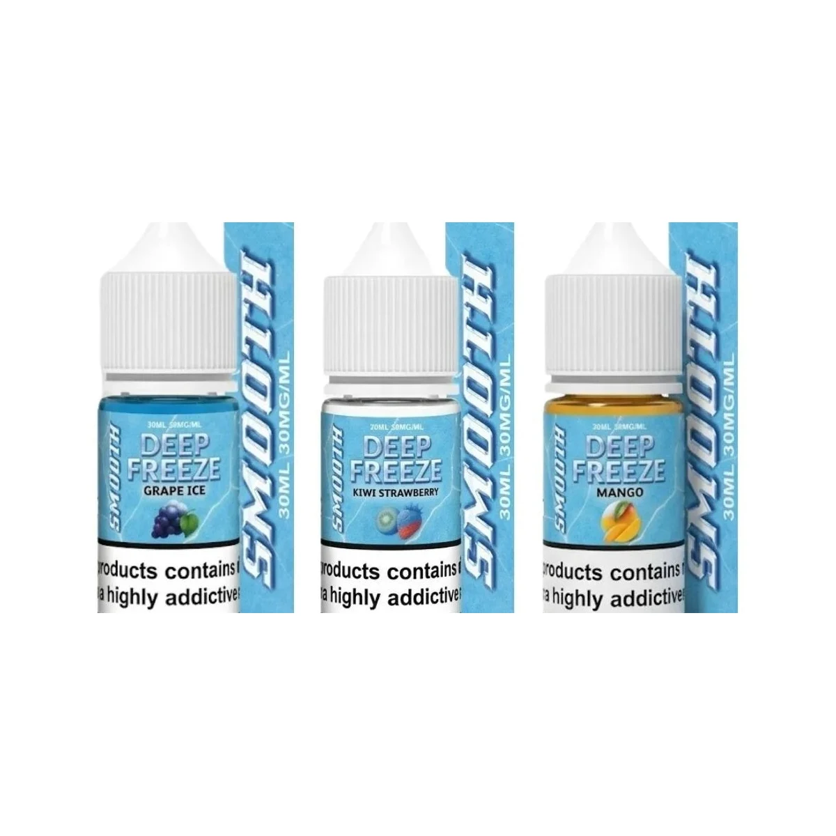 Smooth Deep Freeze 30mg Nic Salt E-Liquid 30ml Bottle