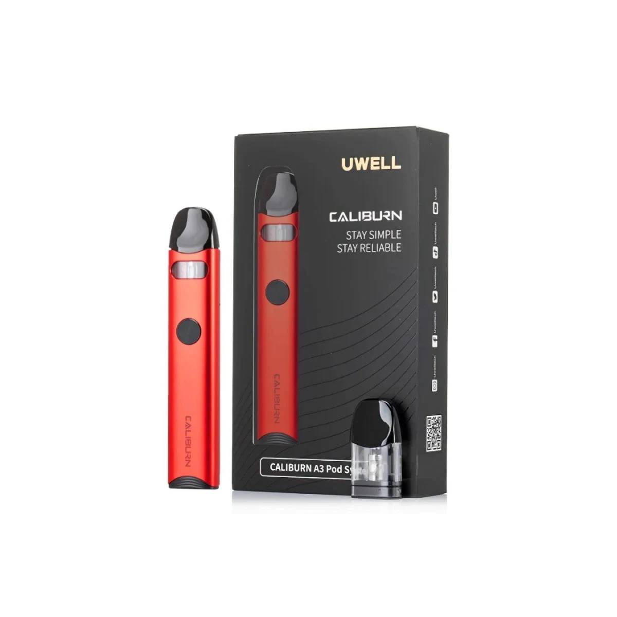 Uwell Caliburn A3 Pod System 13W 520mAh MTL Vape Kit
