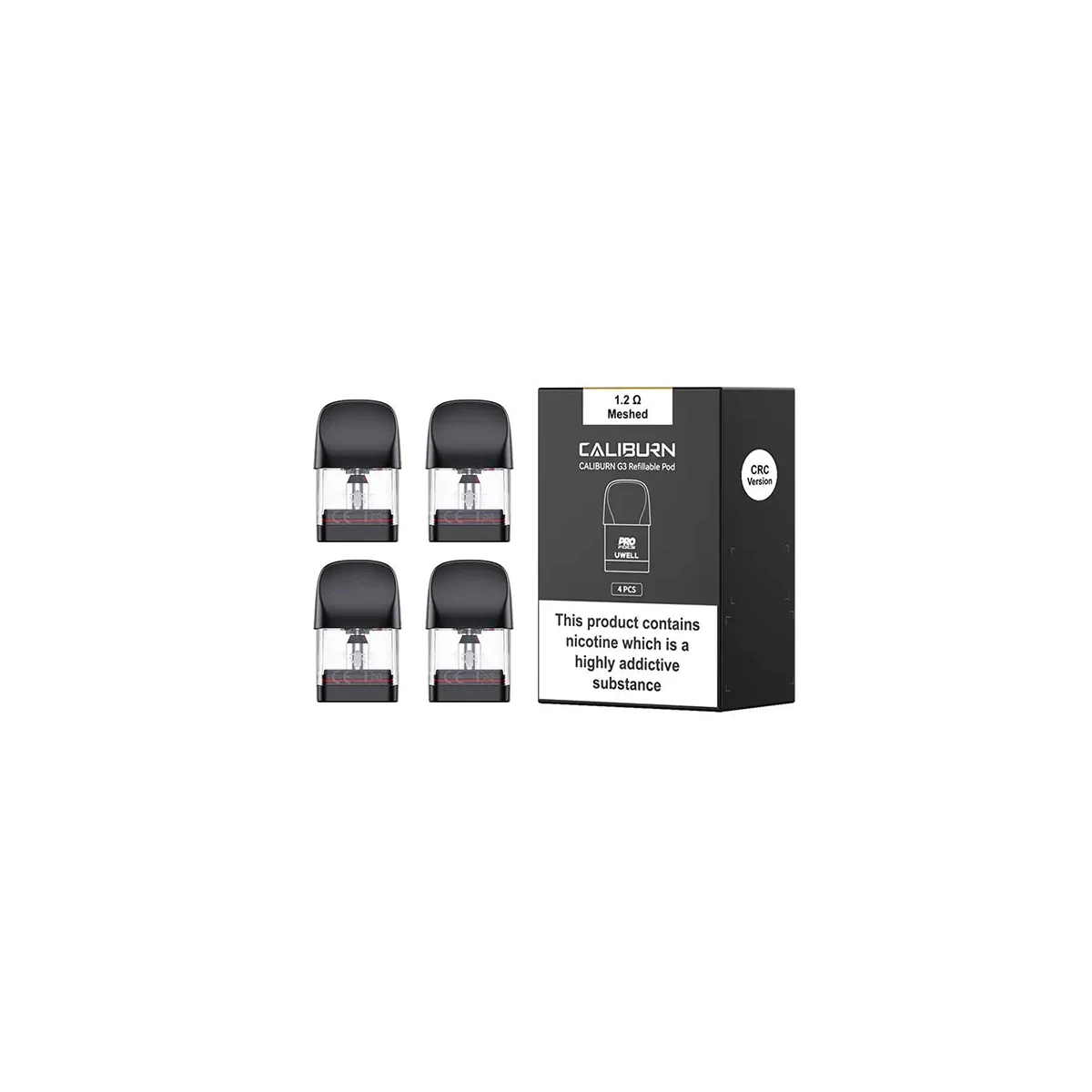 Uwell Caliburn G3 Pod Cartridge 2.5ml Mesh Coil 4-Pack
