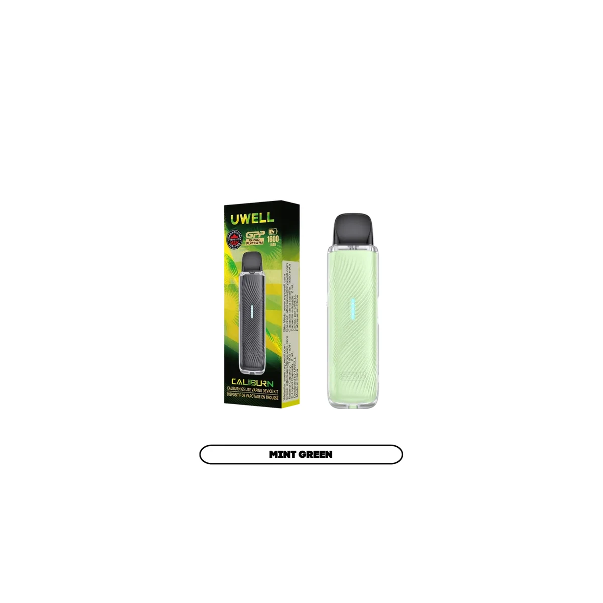Uwell Caliburn G5 Lite Pod Kit – 1600mAh MTL/RDL Vape