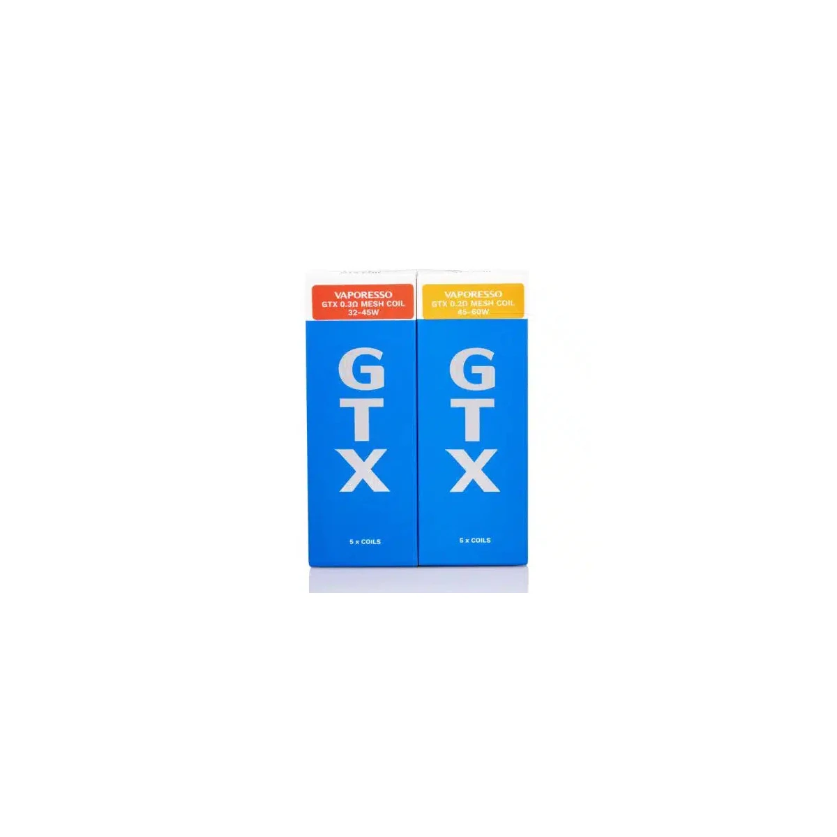 Vaporesso GTX Replacement Coils 5-Pack – 0.15 to 1.2ohm