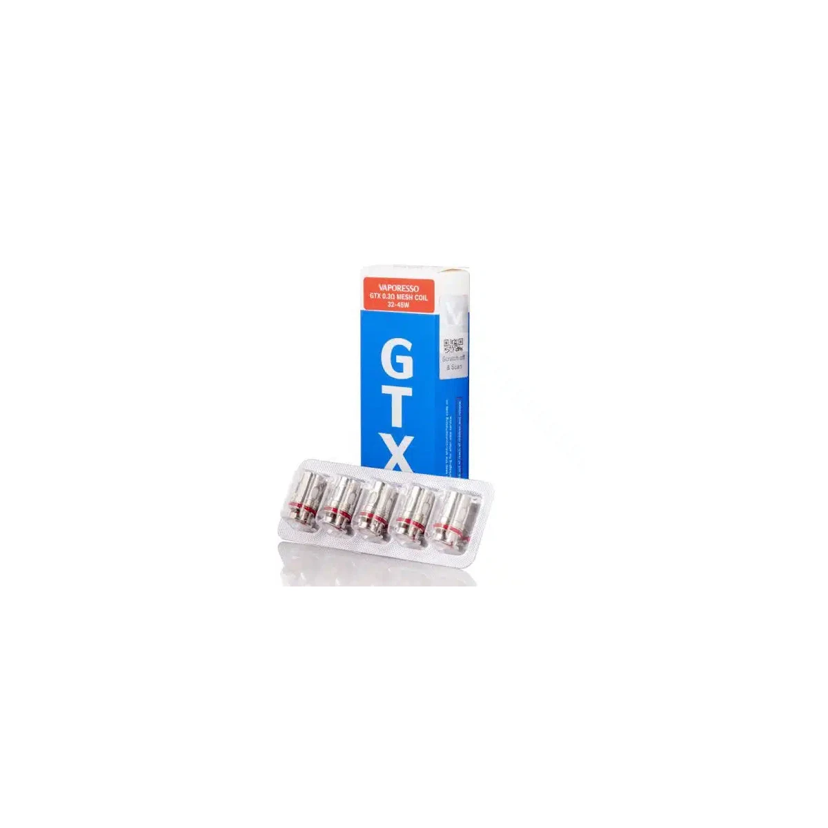 Vaporesso GTX Replacement Coils 5-Pack – 0.15 to 1.2ohm