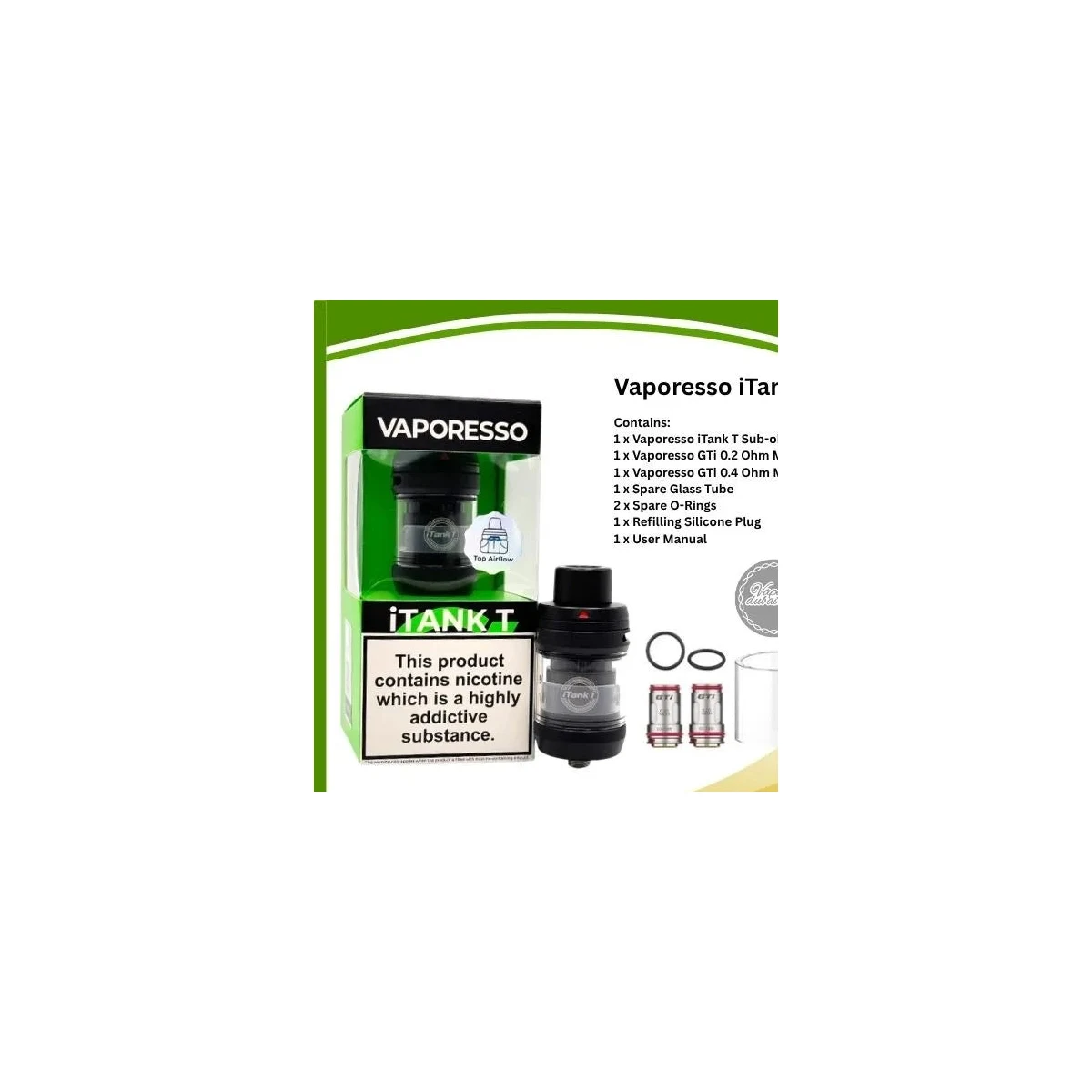 Vaporesso iTank T 6ml Sub-Ohm Tank with GTi Mesh Coils