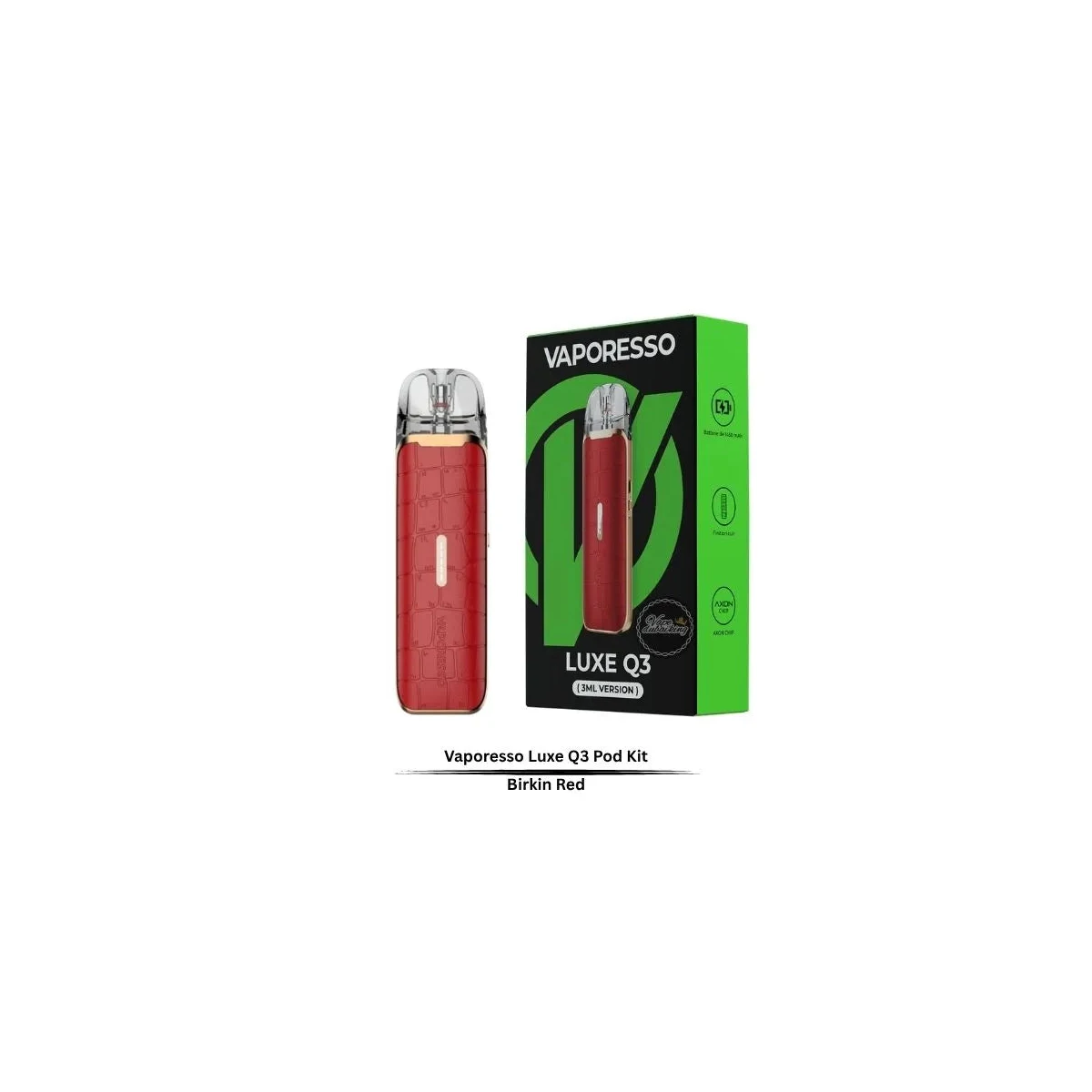 Vaporesso Luxe Q3 Pod Kit – 1450mAh Leather MTL Vape