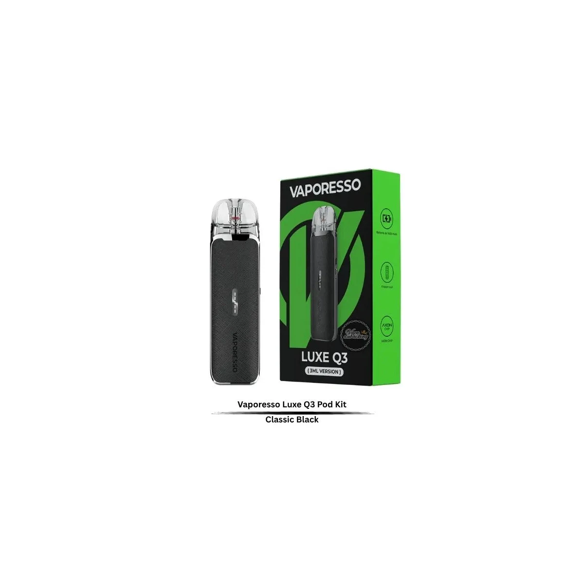 Vaporesso Luxe Q3 Pod Kit – 1450mAh Leather MTL Vape