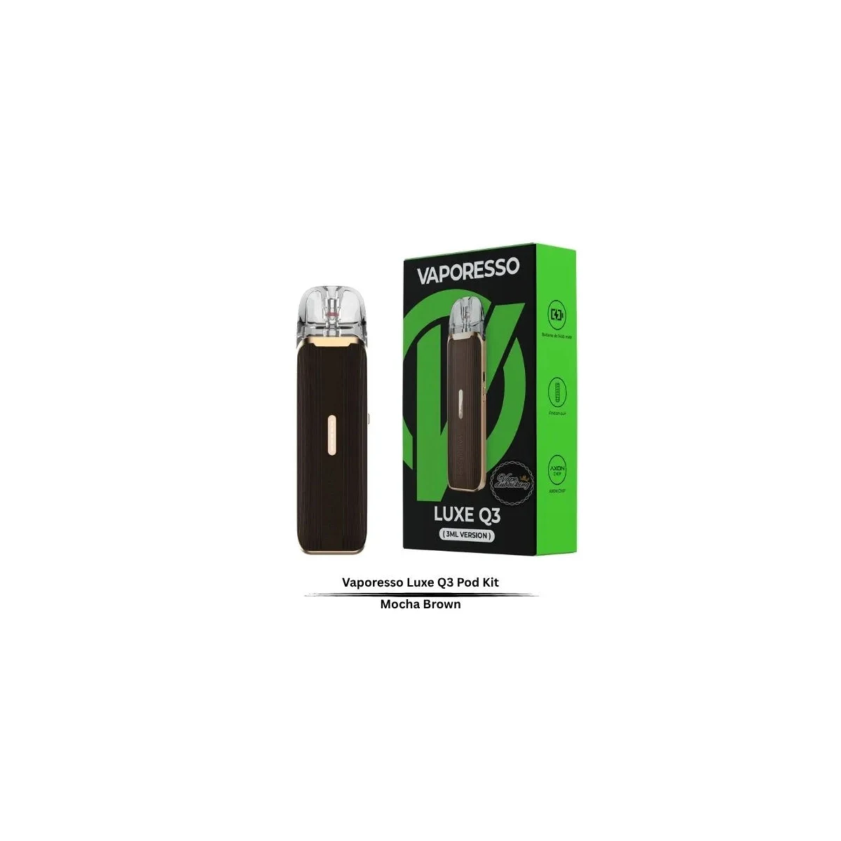 Vaporesso Luxe Q3 Pod Kit – 1450mAh Leather MTL Vape