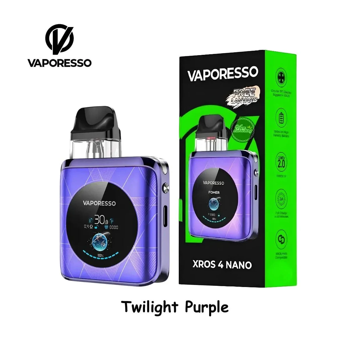 Vaporesso Xros 4 Nano Pod Kit - 1350mAh 30W MTL/DTL Vape