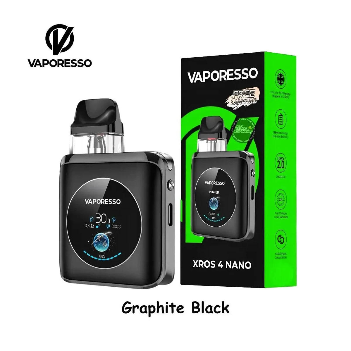Vaporesso Xros 4 Nano Pod Kit - 1350mAh 30W MTL/DTL Vape