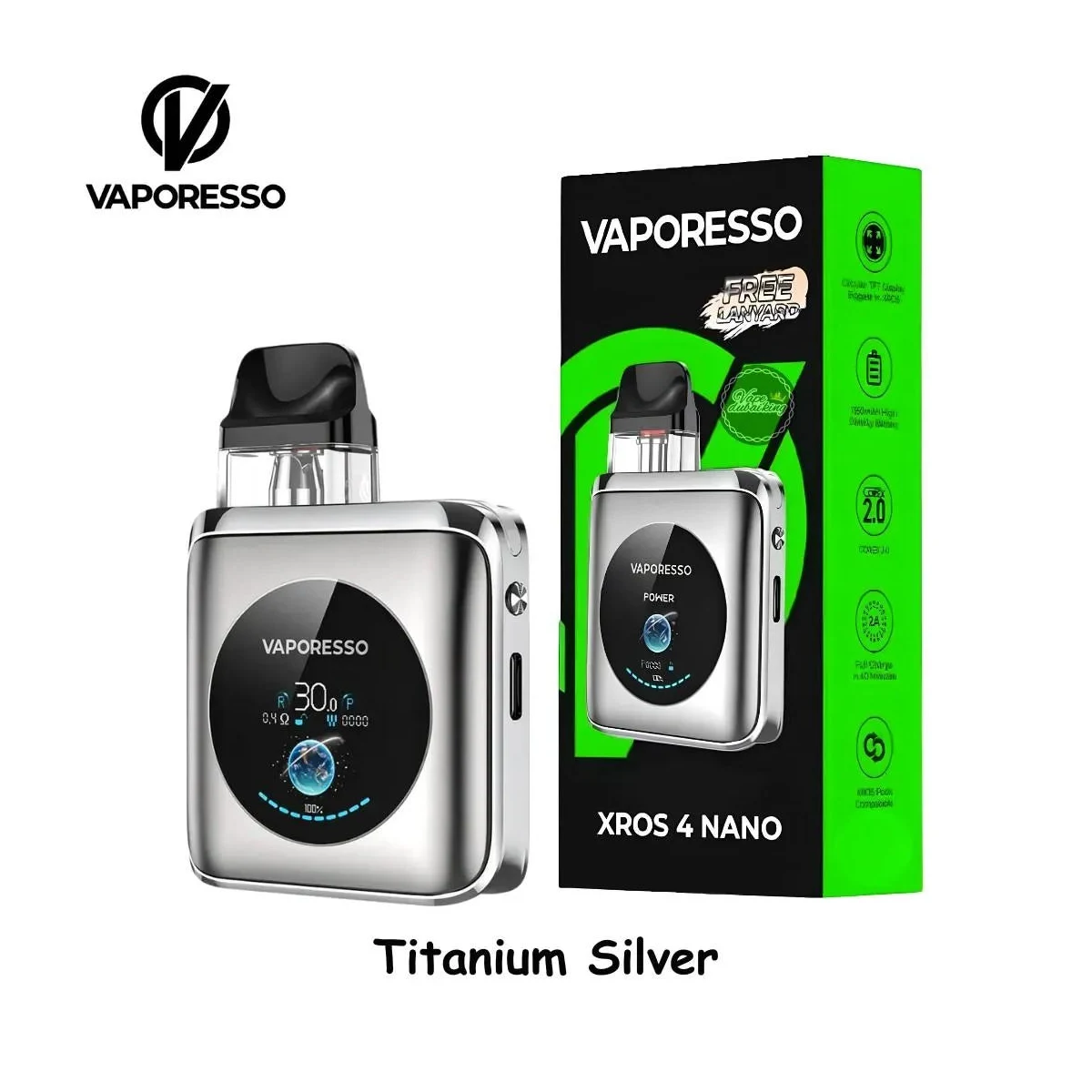 Vaporesso Xros 4 Nano Pod Kit - 1350mAh 30W MTL/DTL Vape