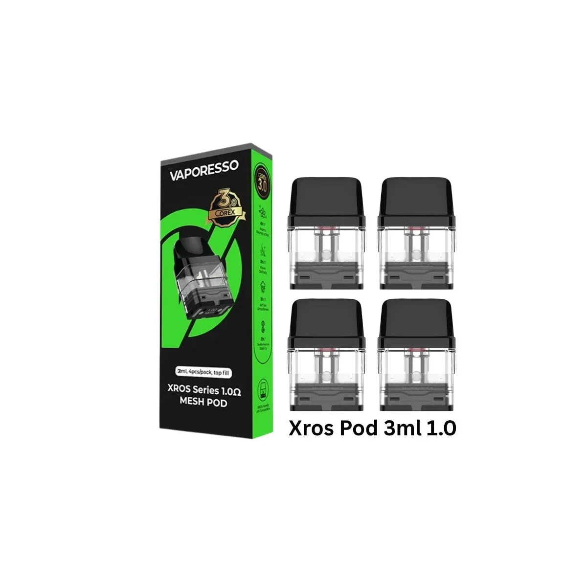 Vaporesso Xros Replacement Pods - Mesh Coil 4-Pack