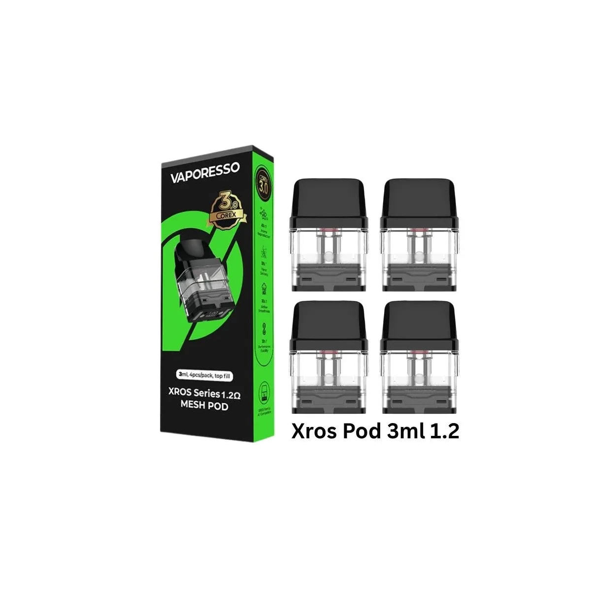 Vaporesso Xros Replacement Pods - Mesh Coil 4-Pack