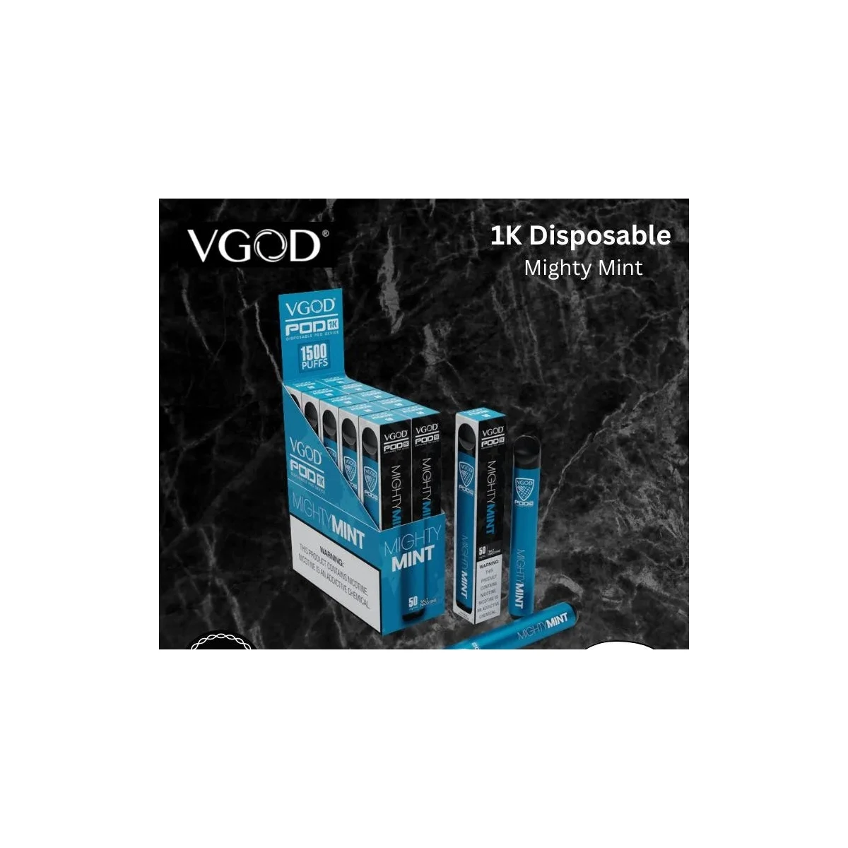 VGOD Pod 1K Disposable Vape 50mg Salt Nic 1000 Puffs