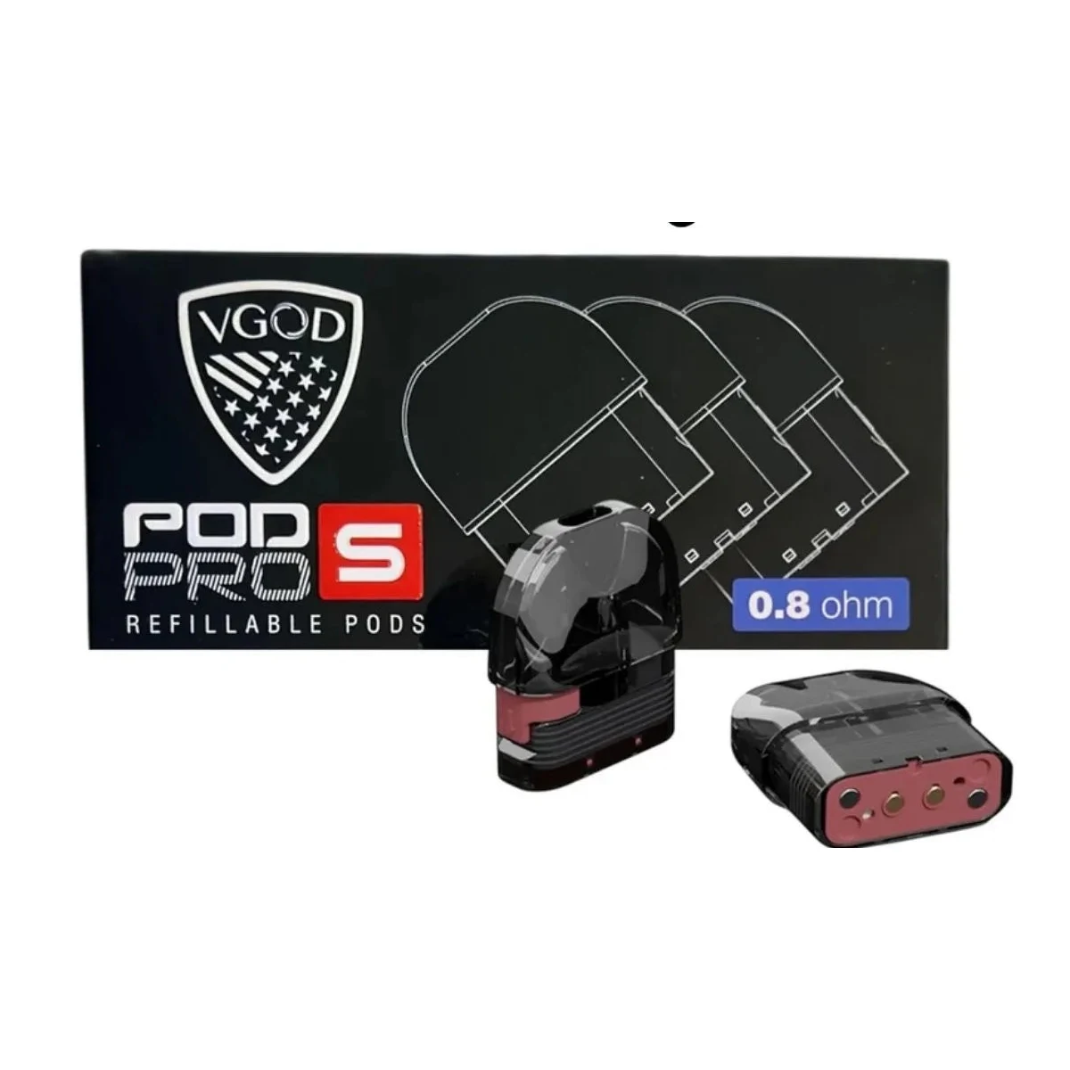 Vgod Pod Pro S Replacement Pods 3-Pack 2ml Cartridge