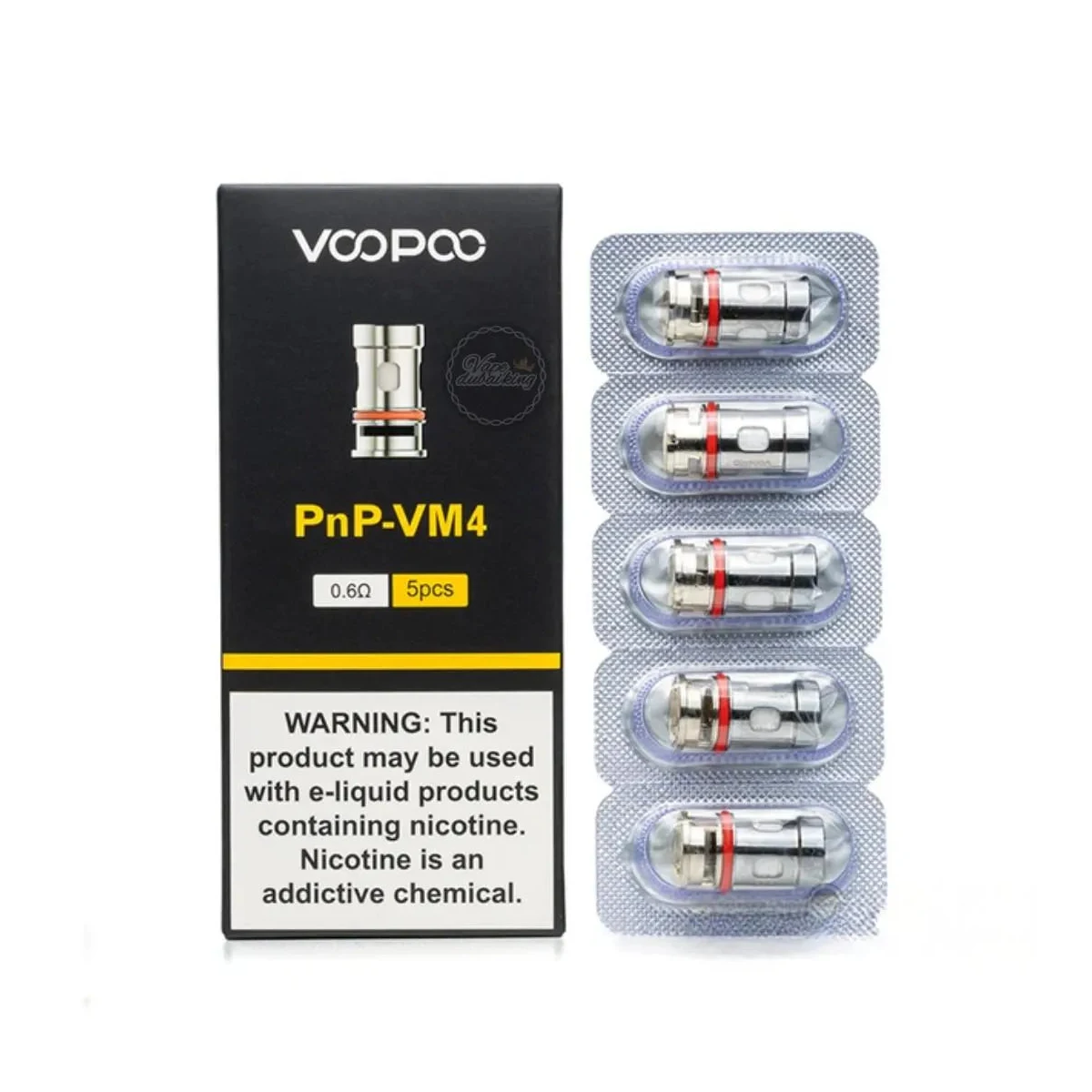 VooPoo PnP Replacement Coils - 5-Pack, All Resistances