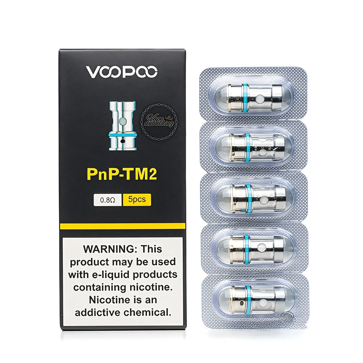 VooPoo PnP Replacement Coils - 5-Pack, All Resistances