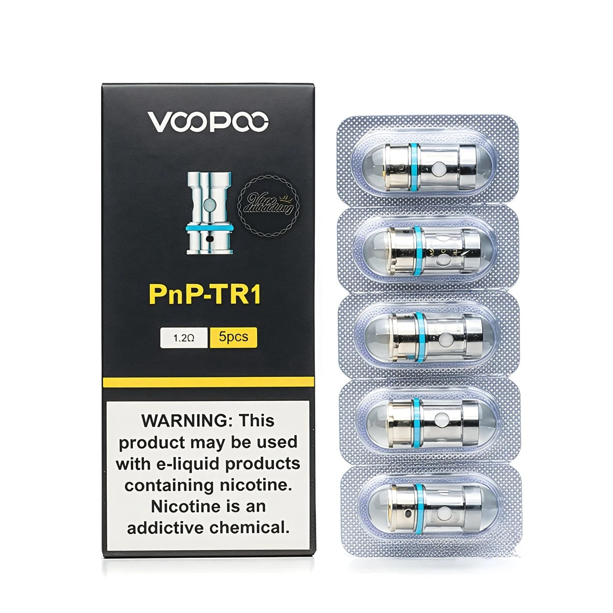 VooPoo PnP Replacement Coils - 5-Pack, All Resistances