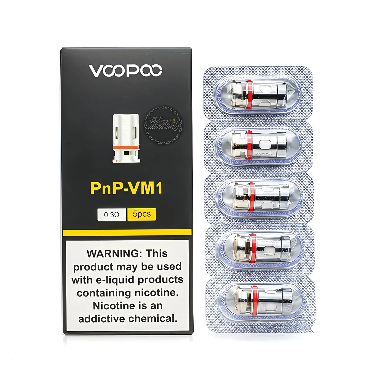 VooPoo PnP Replacement Coils - 5-Pack, All Resistances