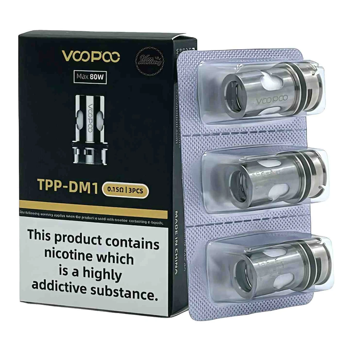 VooPoo TPP Replacement Coils 3-Pack Sub-Ohm Mesh