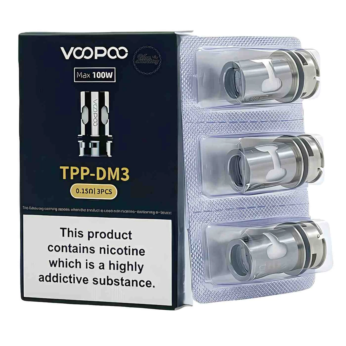 VooPoo TPP Replacement Coils 3-Pack Sub-Ohm Mesh