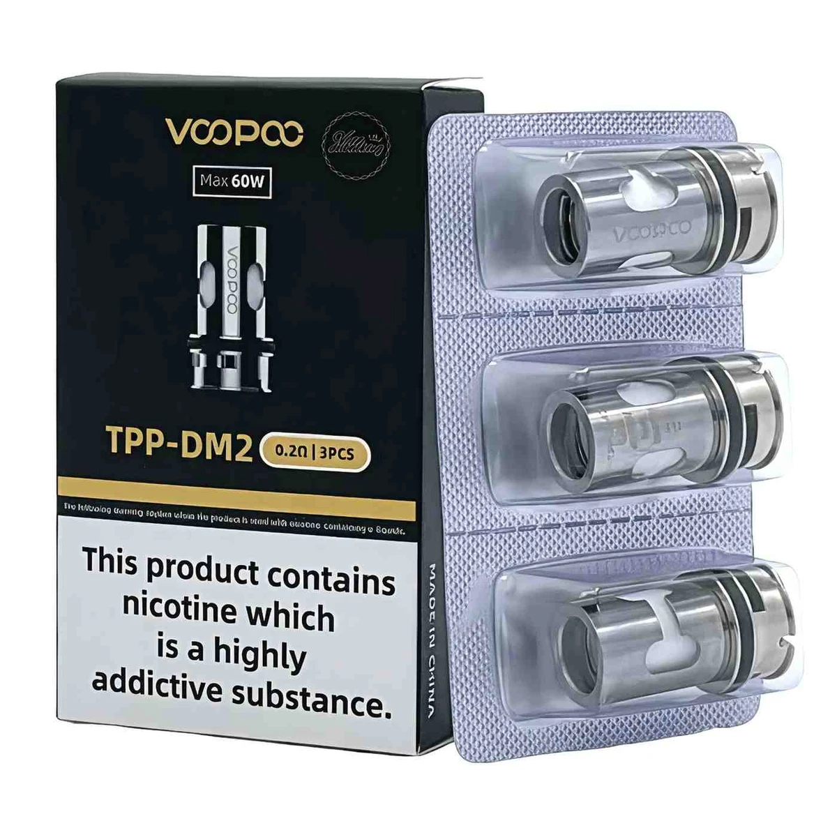 VooPoo TPP Replacement Coils 3-Pack Sub-Ohm Mesh