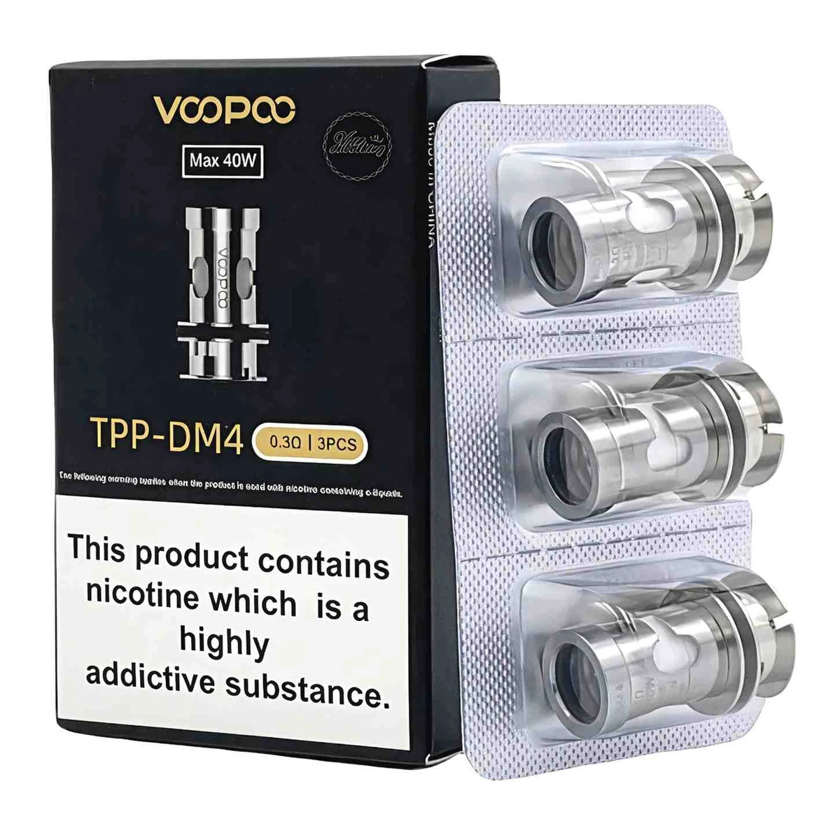 VooPoo TPP Replacement Coils 3-Pack Sub-Ohm Mesh