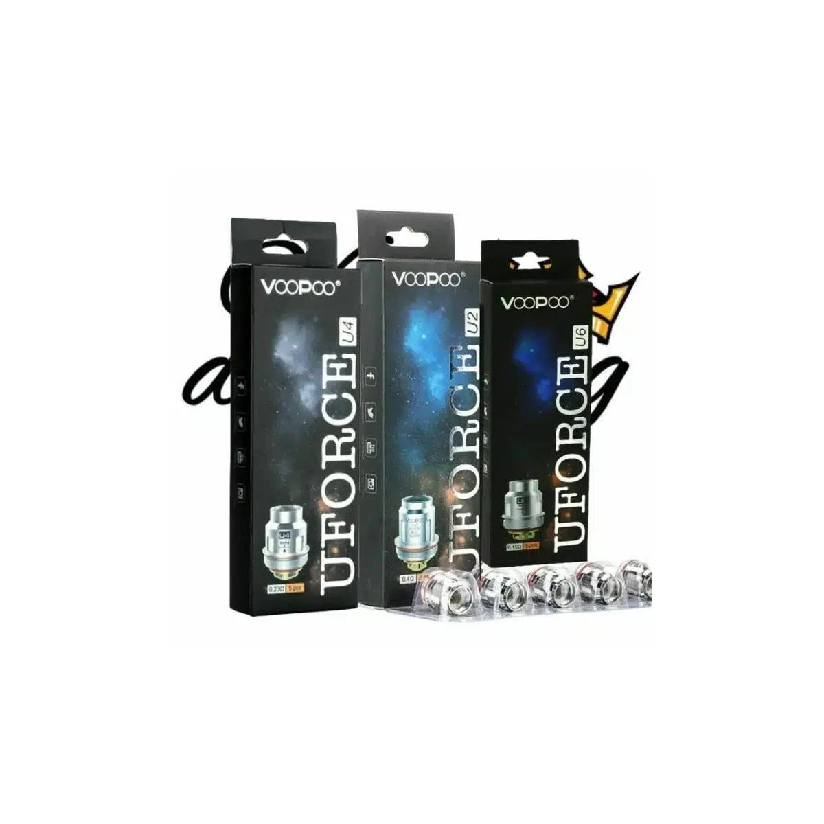 VooPoo UForce Replacement Coils - 5-Pack Multi-Ohm Set