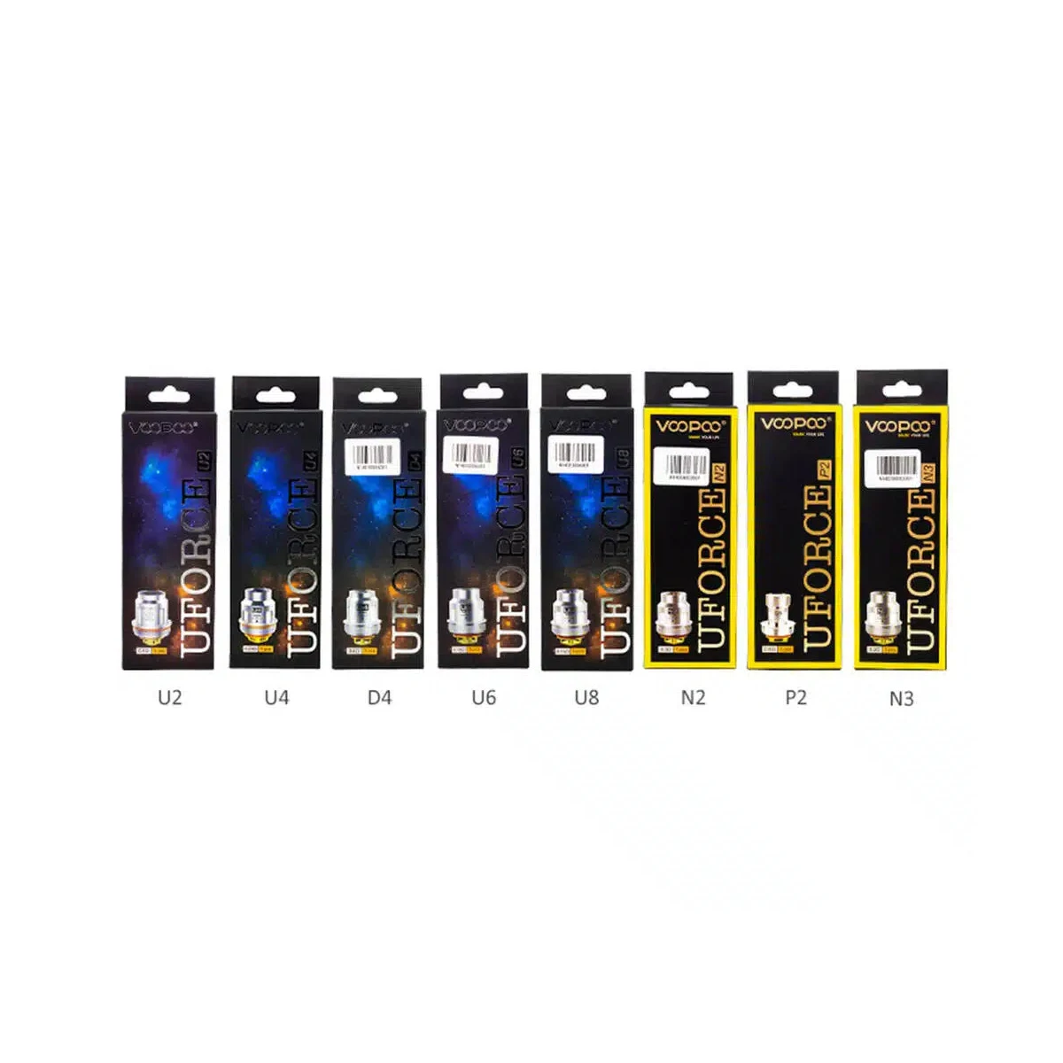 VooPoo UForce Replacement Coils - 5-Pack Multi-Ohm Set