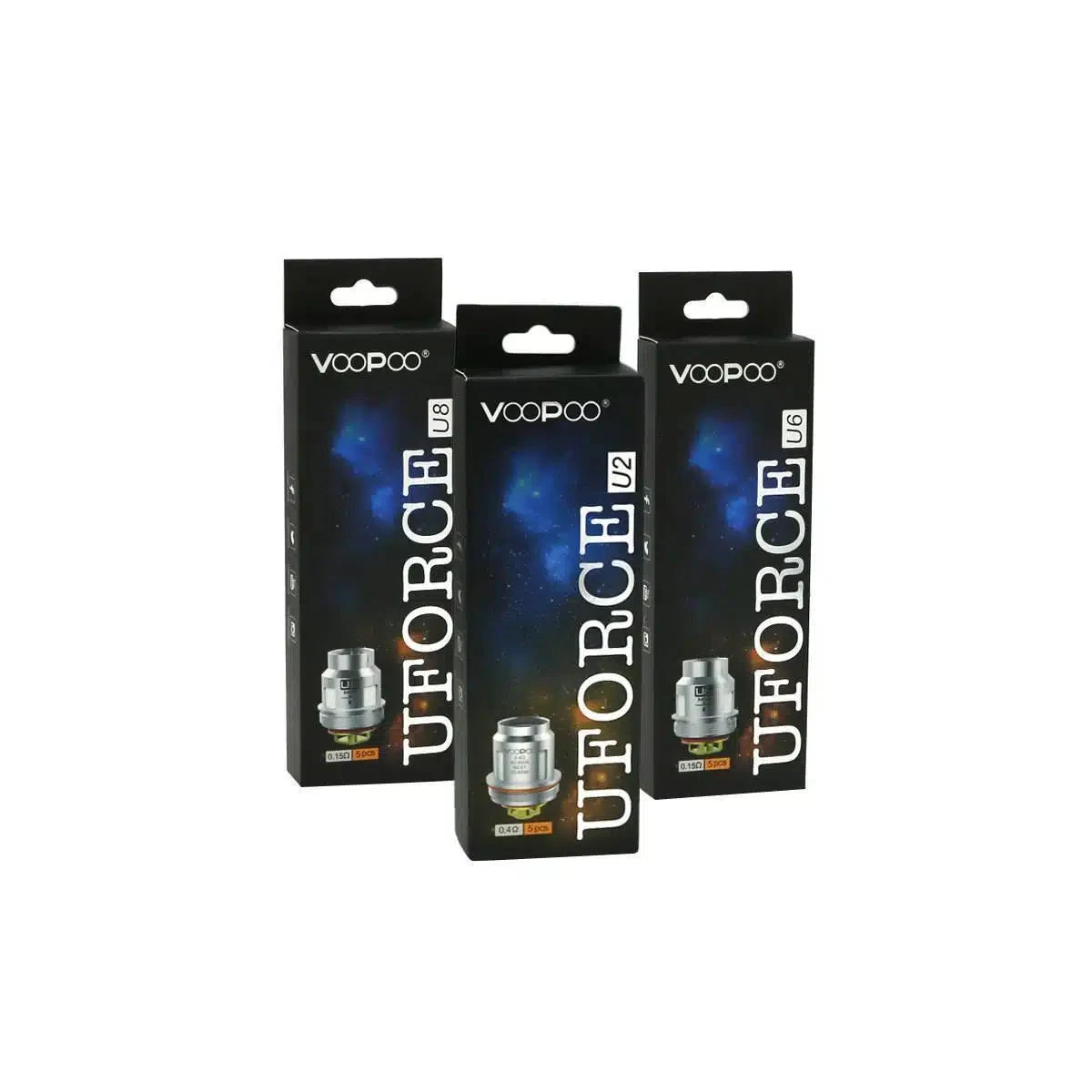 VooPoo UForce Replacement Coils - 5-Pack Multi-Ohm Set