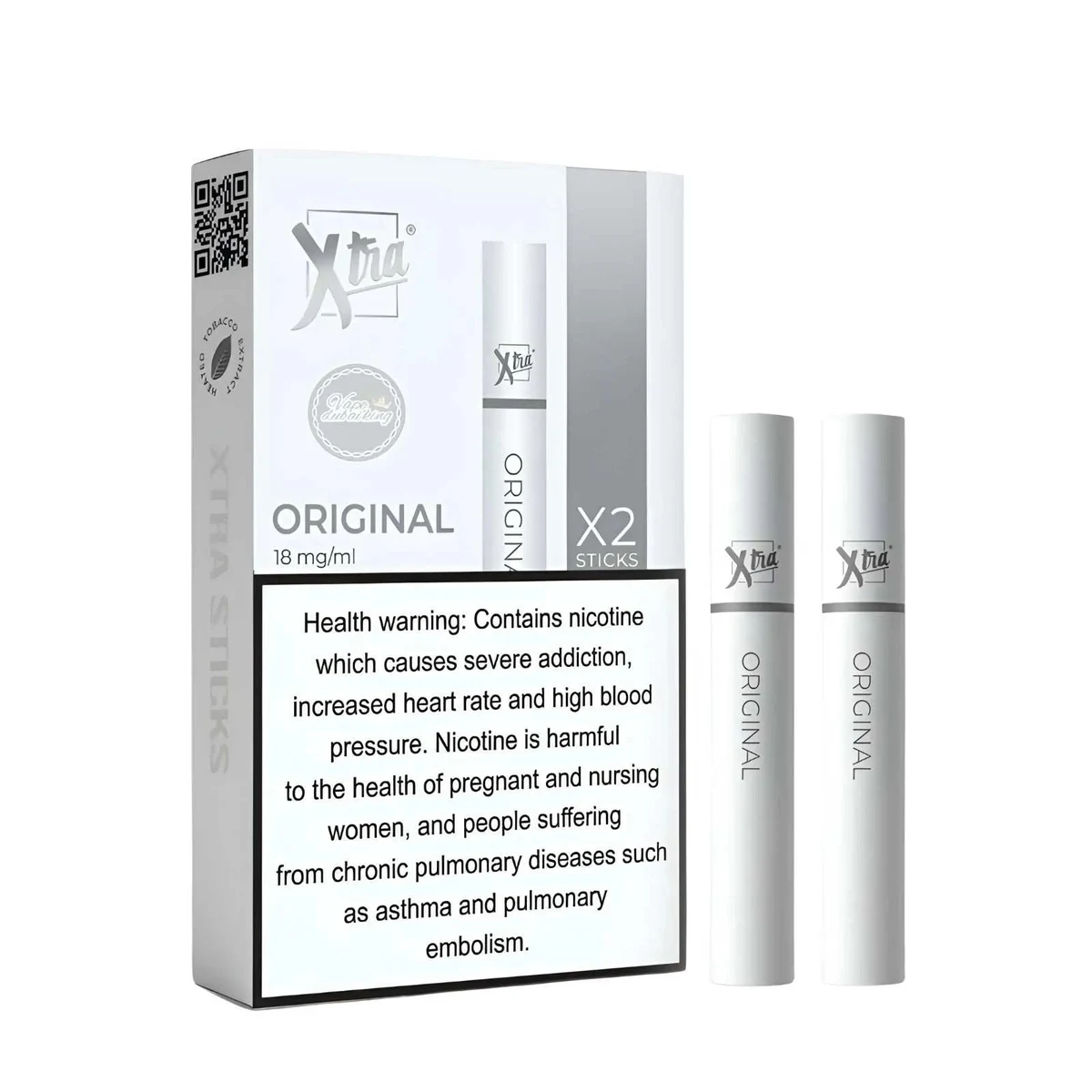 Xtra Sticks 2-Pack for Xtra Sol 340 Puffs 18mg