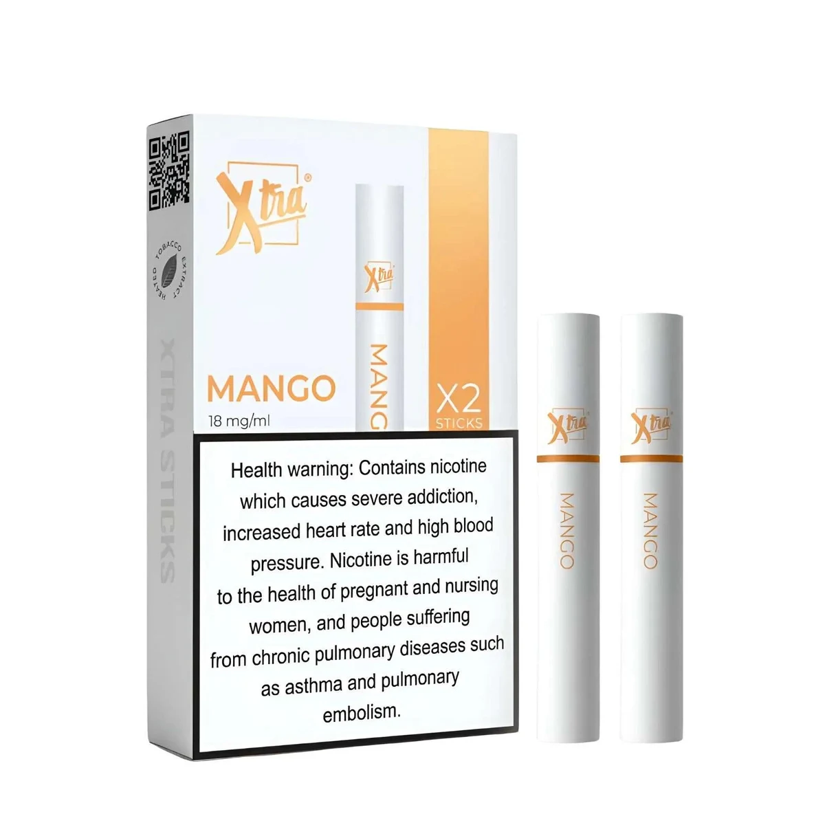 Xtra Sticks 2-Pack for Xtra Sol 340 Puffs 18mg
