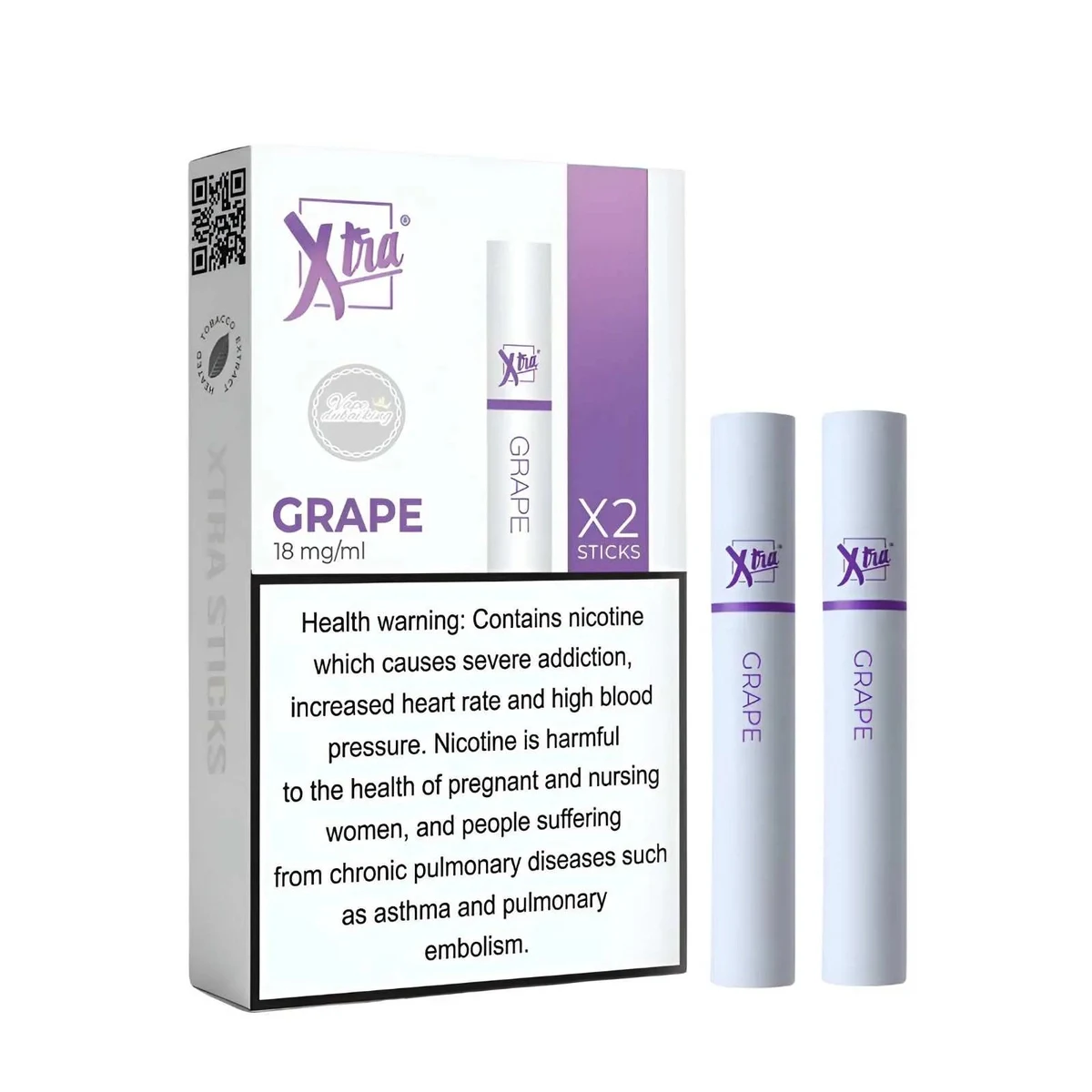 Xtra Sticks 2-Pack for Xtra Sol 340 Puffs 18mg
